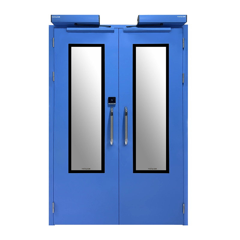 Stalen automatische draaideur