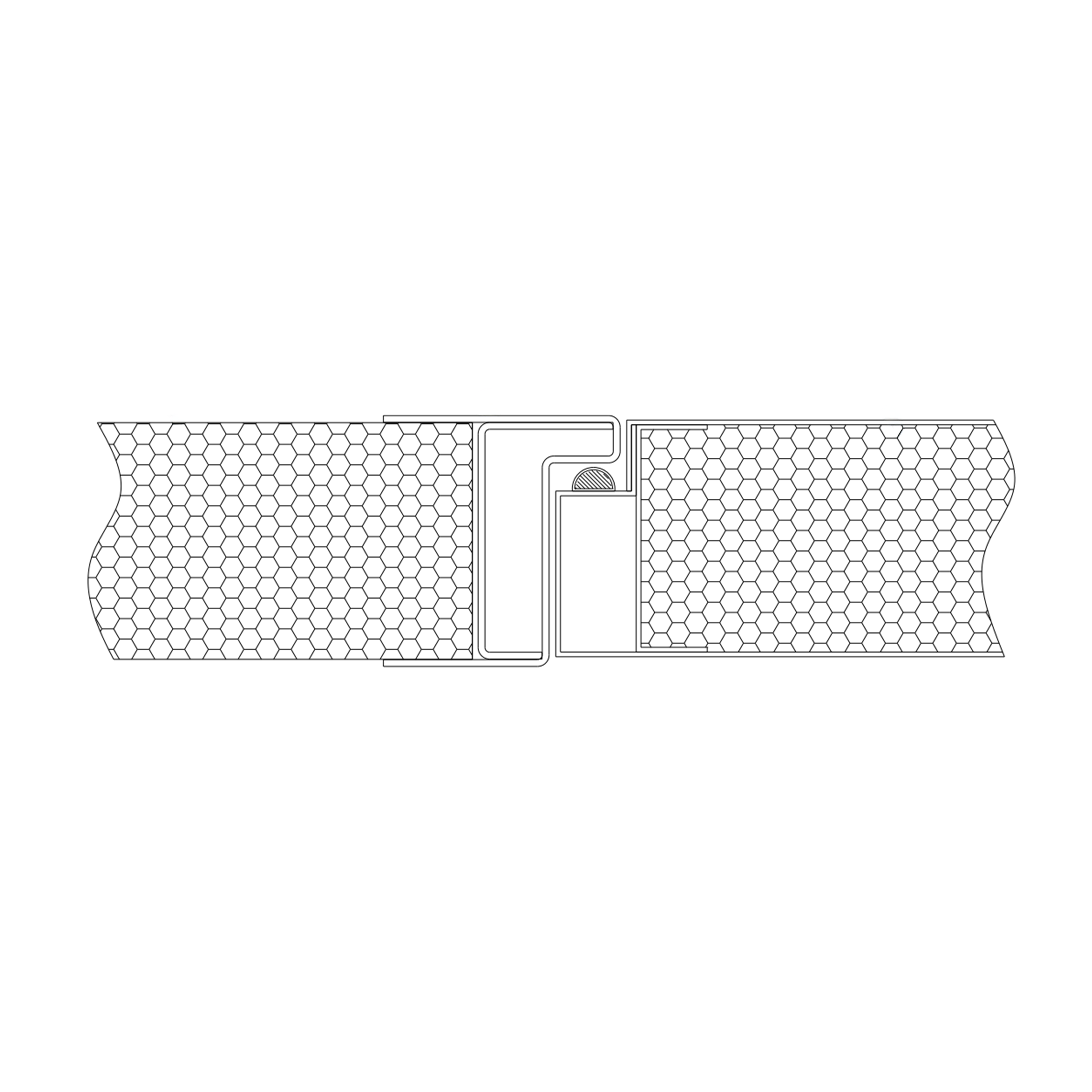 Omcirkelde frametype stalen schone deur